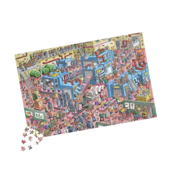 Colorful Factory-Themed Puzzle (110, 252, 520, 1014-piece) - A Fun Challenge for All Ages - Image 3