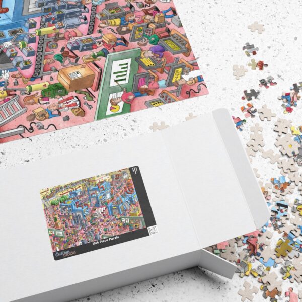 Colorful Factory-Themed Puzzle (110, 252, 520, 1014-piece) - A Fun Challenge for All Ages - Image 4